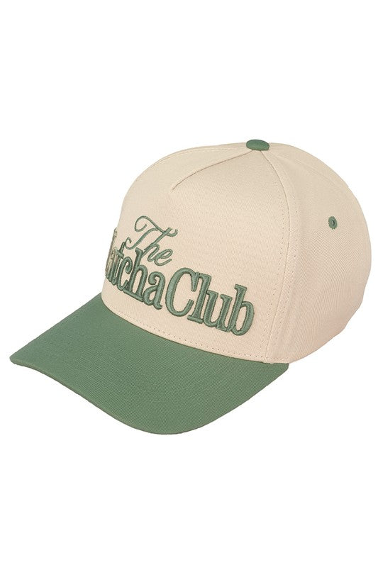 "The Matcha Club" Embroidered Baseball Cap
