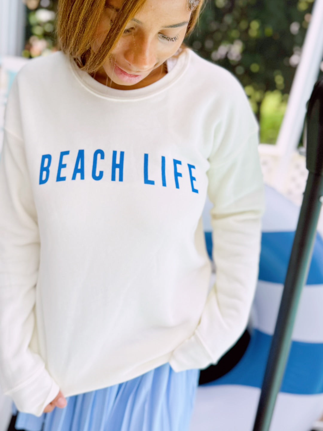 Coastal Girl Beach Life Butter Comfort Crewneck