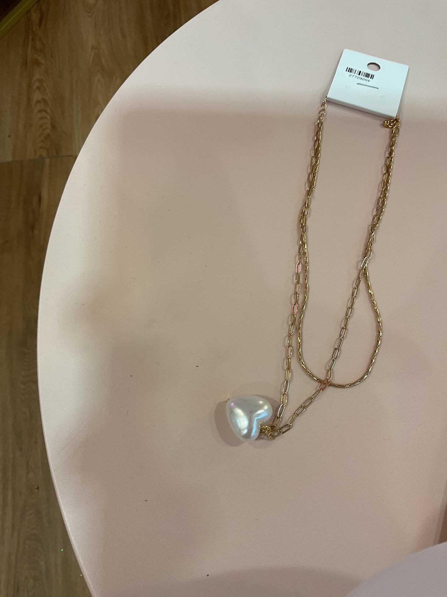 Gold Dipped Heart Pendant Necklace