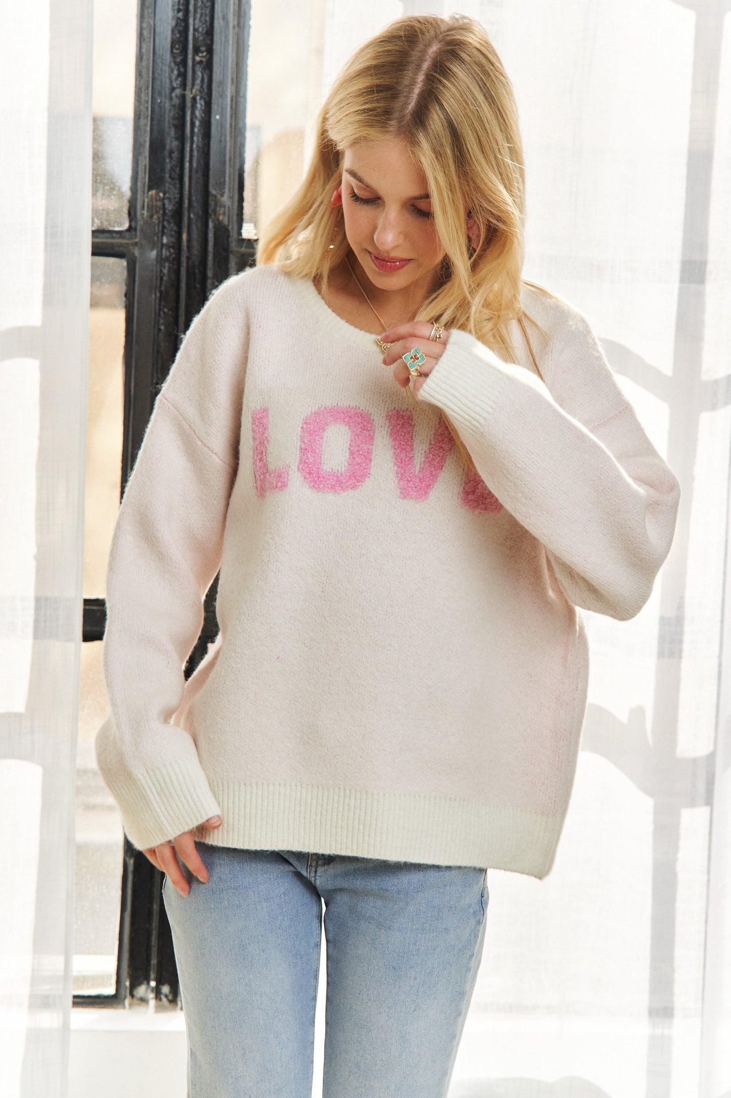 Pink Love Sweater