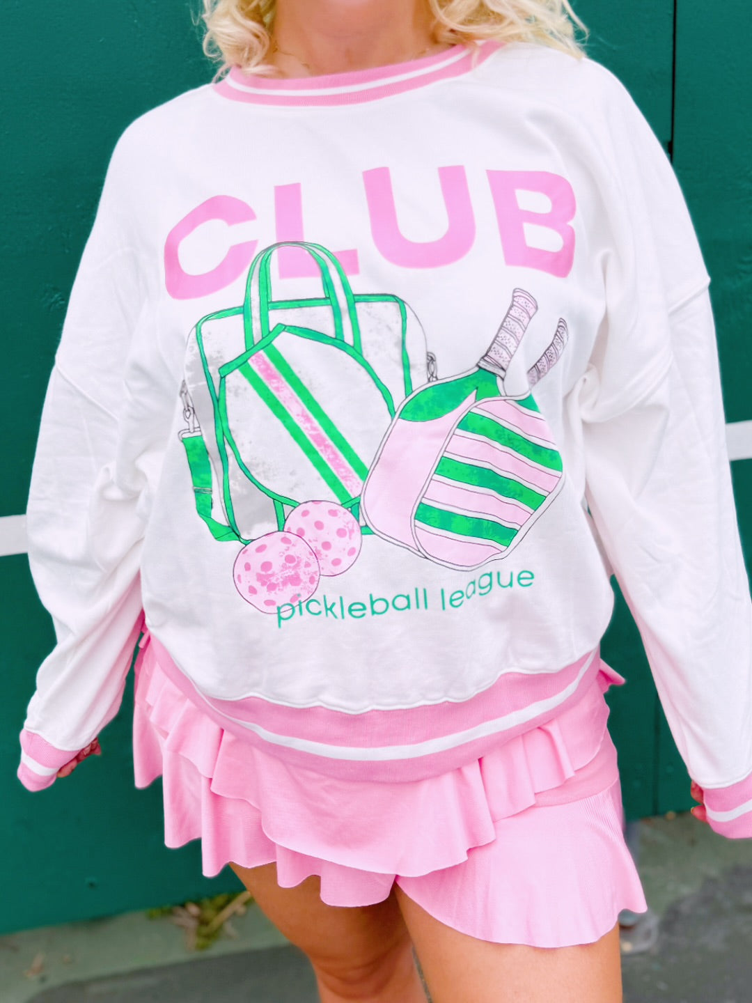 Pickle Ball League Graphic Sweatshirt – Game Day Chic