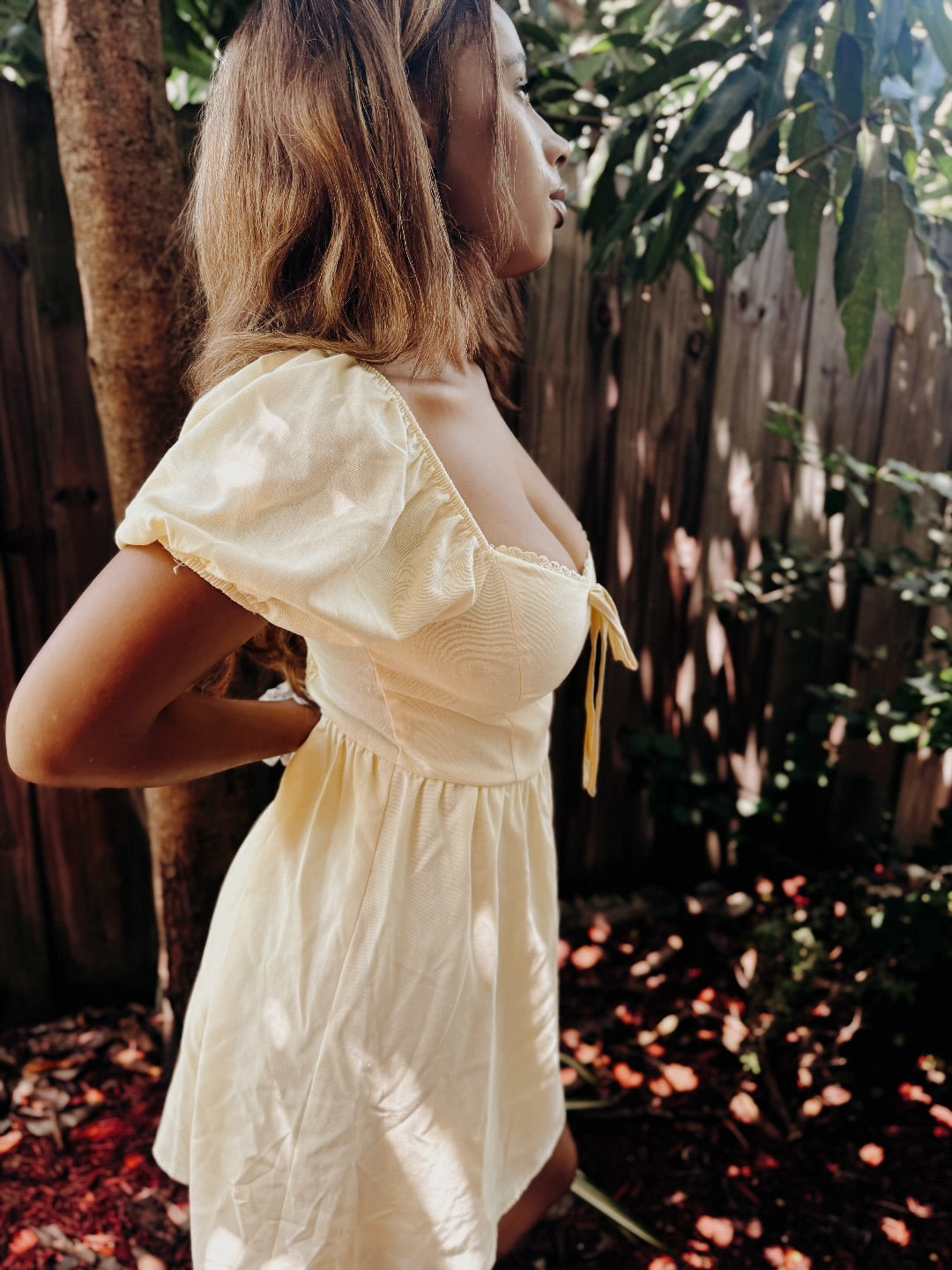 Sunbeam Darling Milkmaid Mini Dress