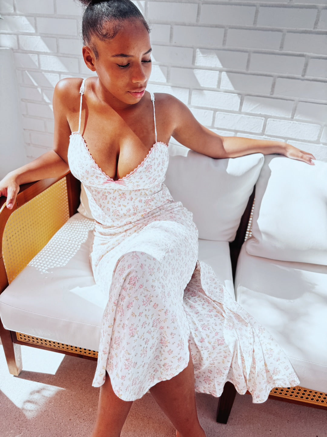 “Floral Daydream” Crop Top & Midi Skirt Set