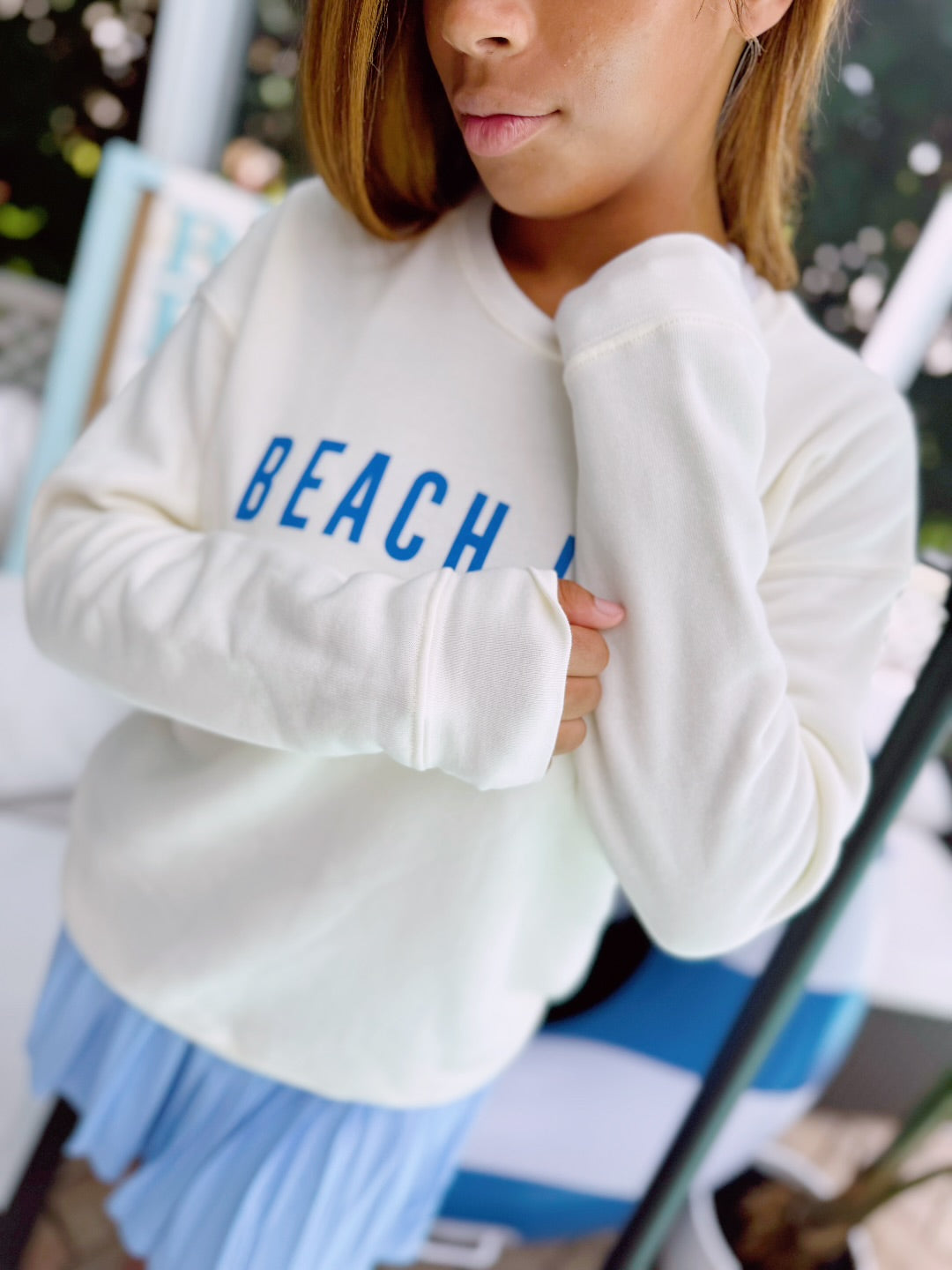 Coastal Girl Beach Life Butter Comfort Crewneck
