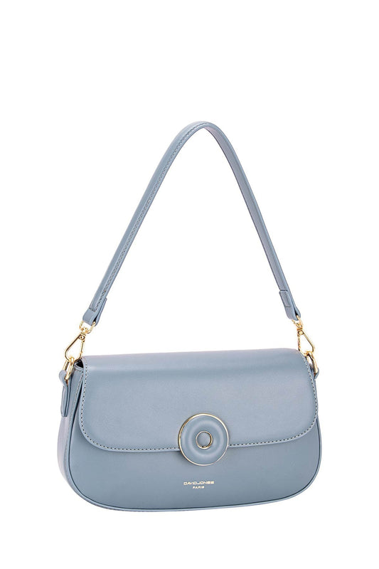 Blue PU Faux Leather Crossbody Bag – Soft, Stylish, and Practical with Adjustable Straps