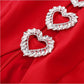 Rhinestone Diamond Heart Red Valentine's Day Dress