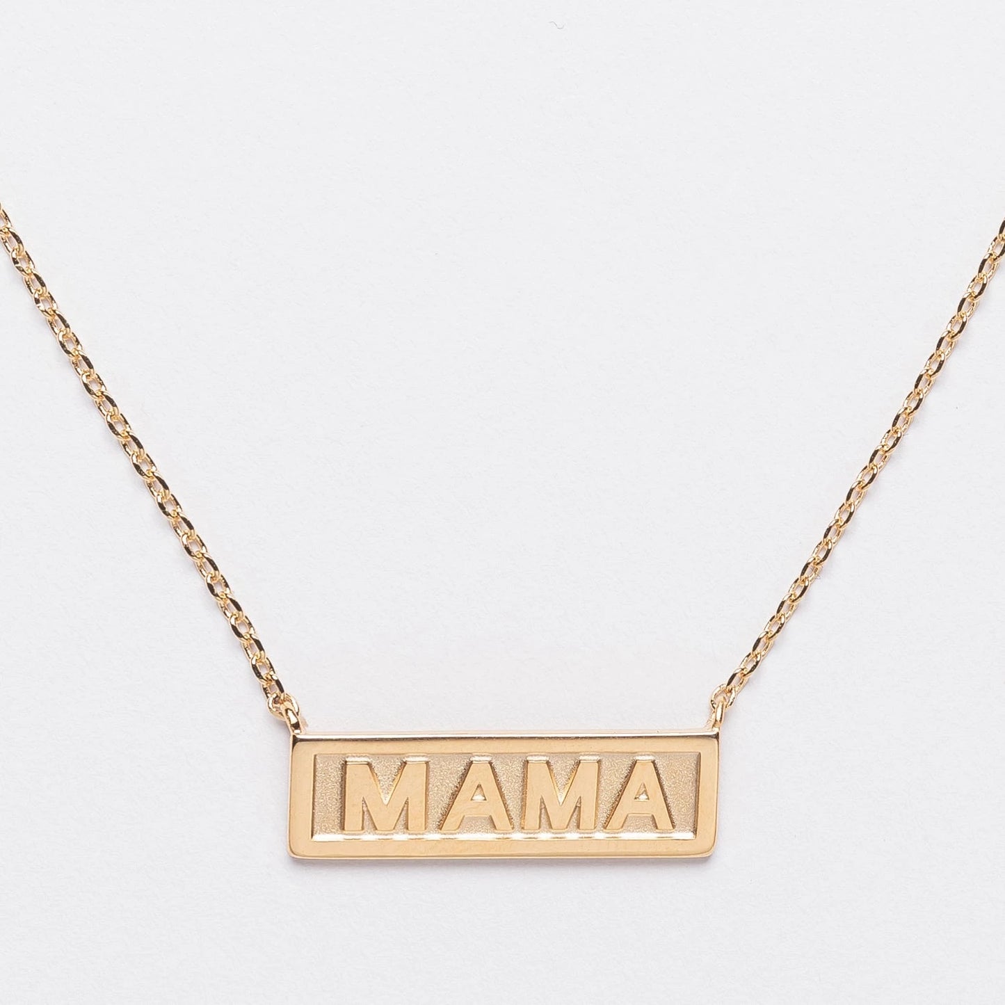 Gold "Mama" Pendant Necklace