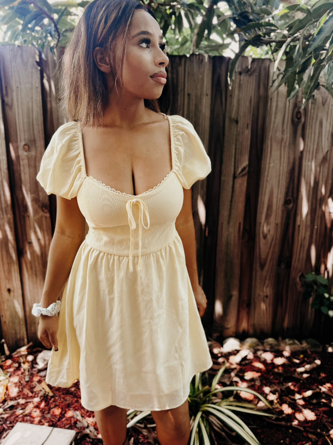 Sunbeam Darling Milkmaid Mini Dress