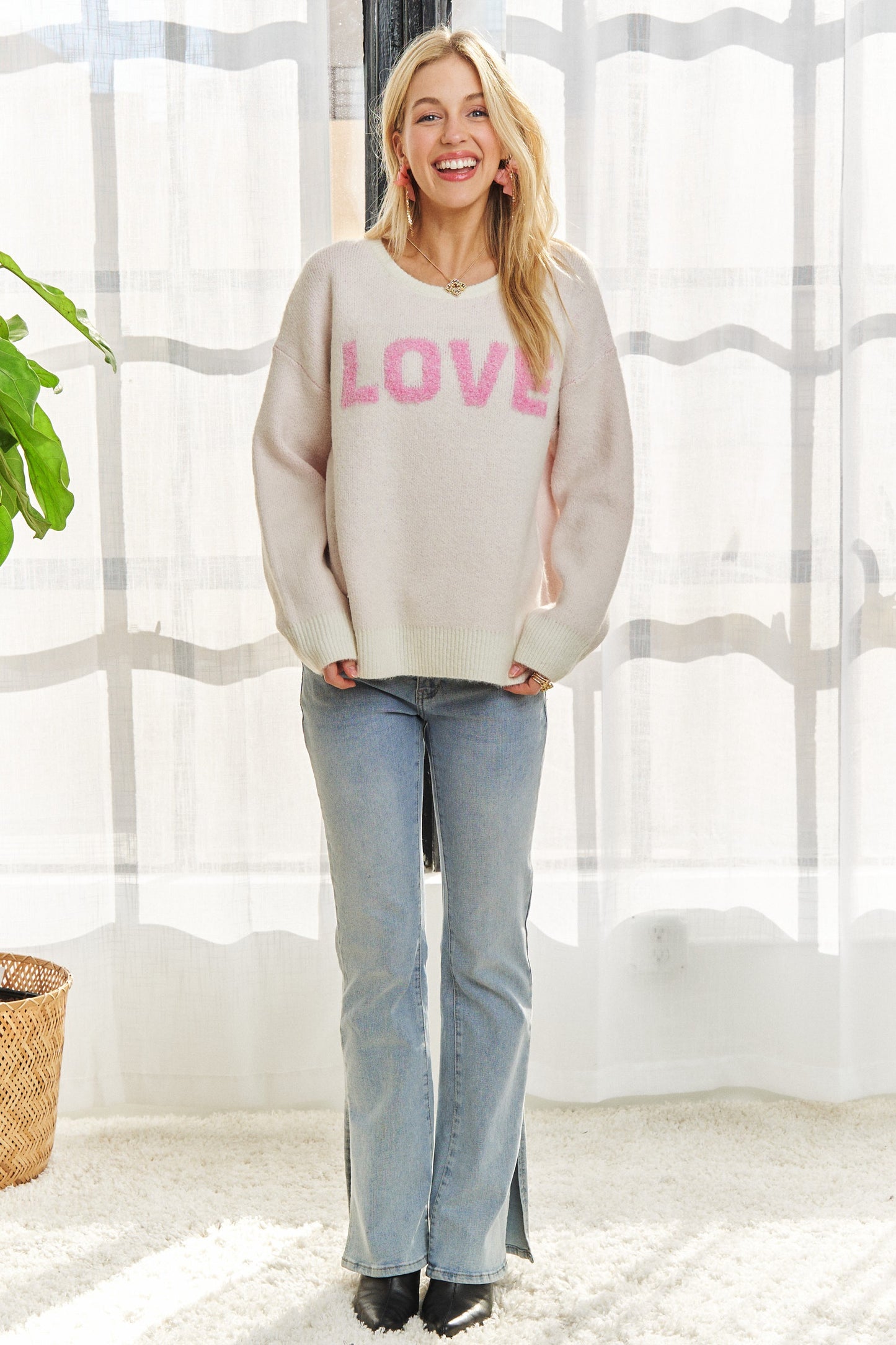 Pink Love Sweater