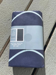 The Ocean Made Me Salty – Microfiber Towel (Blue)