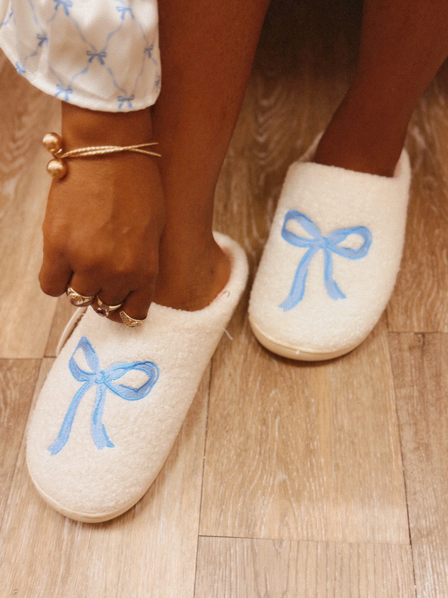 Satin Bow Piping Pajama Set – Sleep Pretty