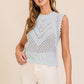 Sleeveless Chevron Knit Vest – Light Layers, Luxe Texture